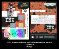 2005-Absolute-Memorabilia-Absolutely-Ink-Swatch-Triple-AI8