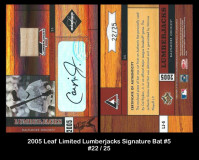 2005-Leaf-Limited-Lumberjacks-Signature-Bat-5
