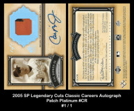 2005-SP-Legendary-Cuts-Classic-Careers-Autograph-Patch-Platinum-CR