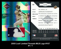 2005-Leaf-Limited-Threads-MLB-Logo-167