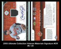 2005-Ultimate-Collection-Veteran-Materials-Signature-CR