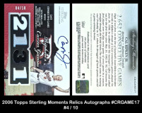 2006-Topps-Sterling-Moments-Relics-Autographs-CRGAME17