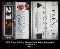 2006-Topps-Sterling-Season-Stats-Relics-Autographs-Prime-CR