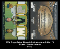 2006-Topps-Triple-Threads-Relic-Combos-Gold-173