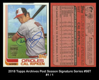 2018-Topps-Archives-Post-Season-Signature-Series-98T