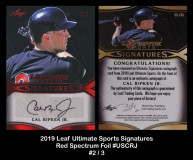 2019-Leaf-Ultimate-Sports-Signatures-Red-Spectrum-Foil-USCRJ