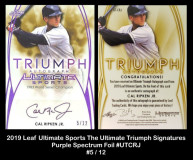 2019-Leaf-Ultimate-Sports-The-Ultimate-Triumph-Signatures-Purple-Spectrum-Foil-UTCRJ