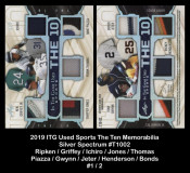 2019-ITG-Used-Sports-The-Ten-Memorabilia-Silver-Spectrum-T1002