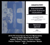 2019-ITG-Used-Sports-The-Ten-Memorabilia-Printing-Plates-Black-Back-T1002