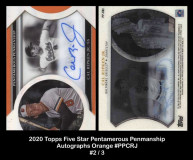 2020-Topps-Five-Star-Pentamerous-Penmanship-Autographs-Orange-PPCRJ