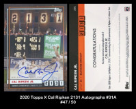 2020-Topps-X-Cal-Ripken-2131-Autographs-31A