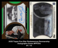 2020-Topps-Five-Star-Pentamerous-Penmanship-Autographs-Green-PPCRJ