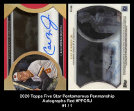 2020-Topps-Five-Star-Pentamerous-Penmanship-Autographs-Red-PPCRJ