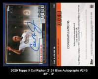 2020-Topps-X-Cal-Ripken-2131-Blue-Autographs-24B