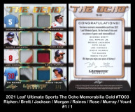 2021-Leaf-Ultimate-Sports-The-Ocho-Memorabilia-Gold-TO03