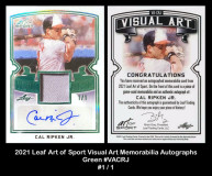 2021-Leaf-Art-of-Sport-Visual-Art-Memorabilia-Autographs-Green-VACRJ