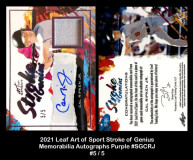 2021-Leaf-Art-of-Sport-Stroke-of-Genius-Memorabilia-Autographs-Purple-SGCRJ