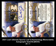 2021-Leaf-Ultimate-Sports-Leaf-Q-Numerology-Memorabilia-Autographs-Gold-LQNCRJ