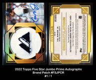 2022-Topps-Five-Star-Jumbo-Prime-Autographs-Brand-Patch-FSJPCR