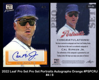 2022-Leaf-Pro-Set-Pro-Set-Portraits-Autographs-Orange-PSPCRJ