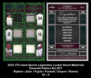 2022-ITG-Used-Sports-Legendary-Locker-Room-Materials-Emerald-Pattern-LLR21