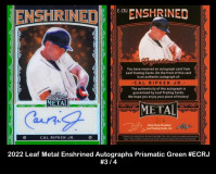 2022-Leaf-Metal-Enshrined-Autographs-Prismatic-Green-ECRJ