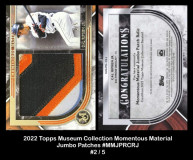 2022-Topps-Museum-Collection-Momentous-Material-Jumbo-Patches-MMJPRCRJ