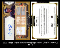 2022-Topps-Triple-Threads-Autograph-Relics-Gold-TTARCRJ2