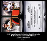 2023-Topps-Museum-Collection-Dual-Meaningful-Material-Relics-Emerald-DMMRRH