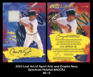 2023-Leaf-Art-of-Sport-Arts-and-Graphs-Navy-Spectrum-Holofoil-AGCRJ