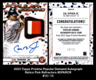 2023-Topps-Pristine-Popular-Demand-Autograph-Relics-Pink-Refractors-DPARCR