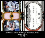 2023-Topps-Tribute-Dual-Player-Relics-Gold-DRRJ