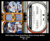 2023-Topps-Tribute-Dual-Player-Relics-Orange-DRRJ