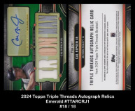 2024-Topps-Triple-Threads-Autograph-Relics-Emerald-TTARCRJ1
