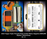 2024-Topps-Triple-Threads-Dual-Jumbo-Relics-Sapphire-DRJRR