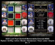2025-Leaf-Pearl-Domin8-Memorabilia-Emerald-D85