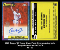 2025-Topps-90-Topps-Silver-Pack-Chrome-Autographs-Orange-Refractors-90CACR