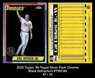 2025-Topps-90-Topps-Silver-Pack-Chrome-Black-Refractors-T90C88