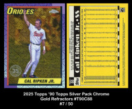 2025-Topps-90-Topps-Silver-Pack-Chrome-Gold-Refractors-T90C88