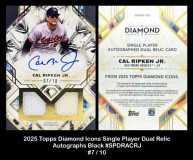 2025-Topps-Diamond-Icons-Single-Player-Dual-Relic-Autographs-Black-SPDRACRJ