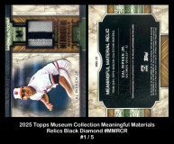 2025-Topps-Museum-Collection-Meaningful-Material-Relics-Black-Diamond-MMRCR